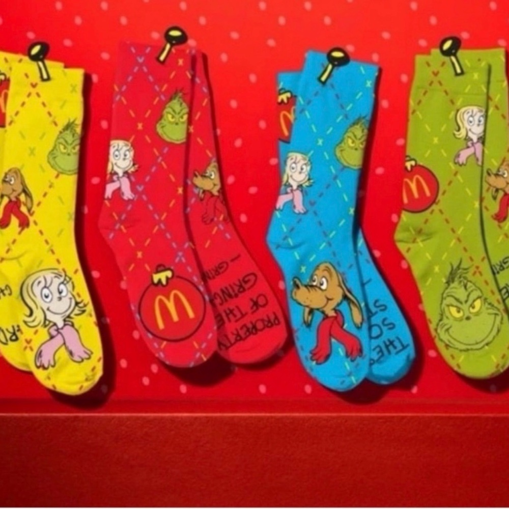 2025 McDONALDS GRINCH SOCK ✨MYSTERY✨!!
